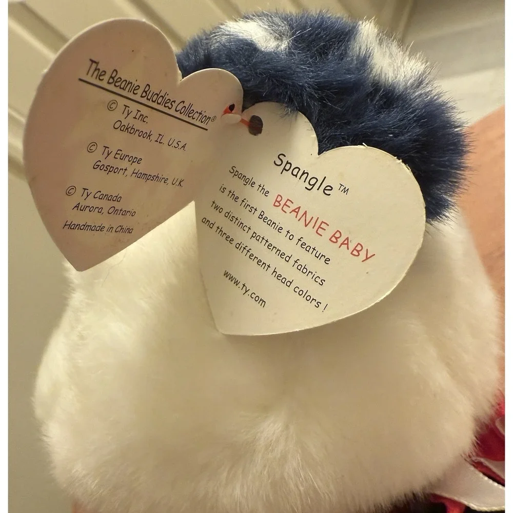 Ty Beanie Buddies Spangle the Patriot Bear 14